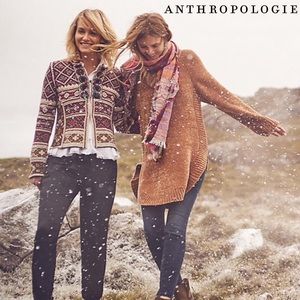 Anthropologie Vismaya Plaid Floral Scarf